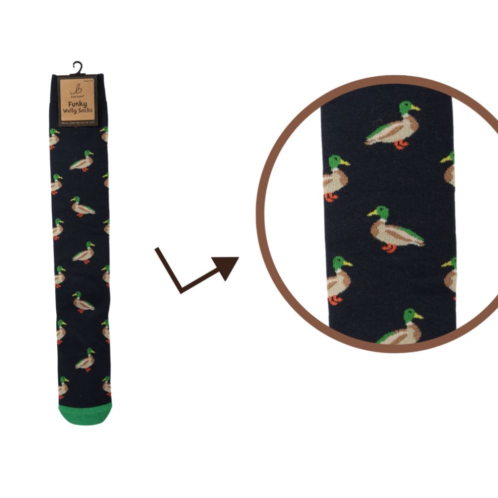 Bartleby Mens Country Mallard Welly Socks