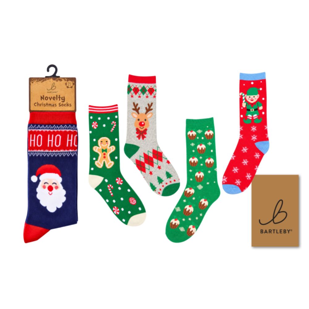 Bartleby Mens Novelty Christmas Socks (Choice of 5)