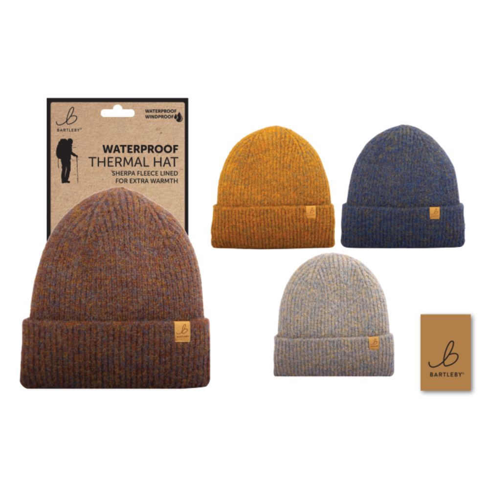 Bartleby Unisex Waterproof Hat - Brushed Yarn (Choice of 4)