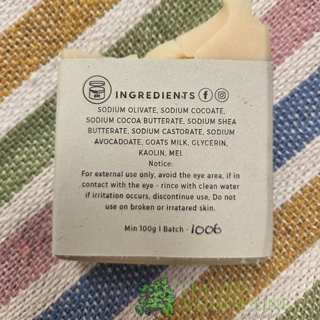 Beacons Goat Soapery Honey Soap Bar - Old Railway Line Garden Centre