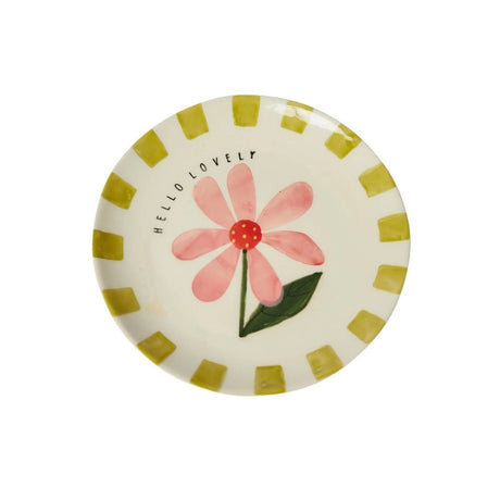Belly Button 20cm Olive Stoneware Plate - Old Railway Line Garden Centre