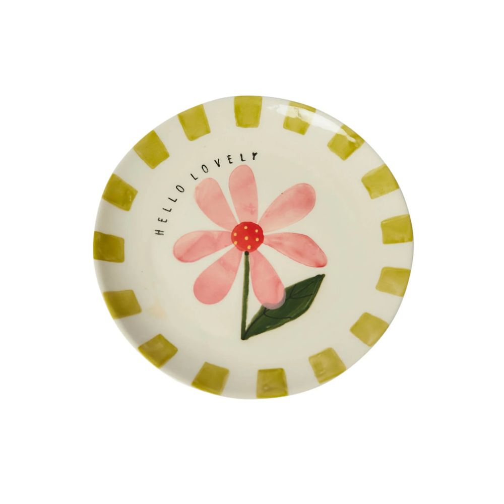 Belly Button 20cm Olive Stoneware Plate