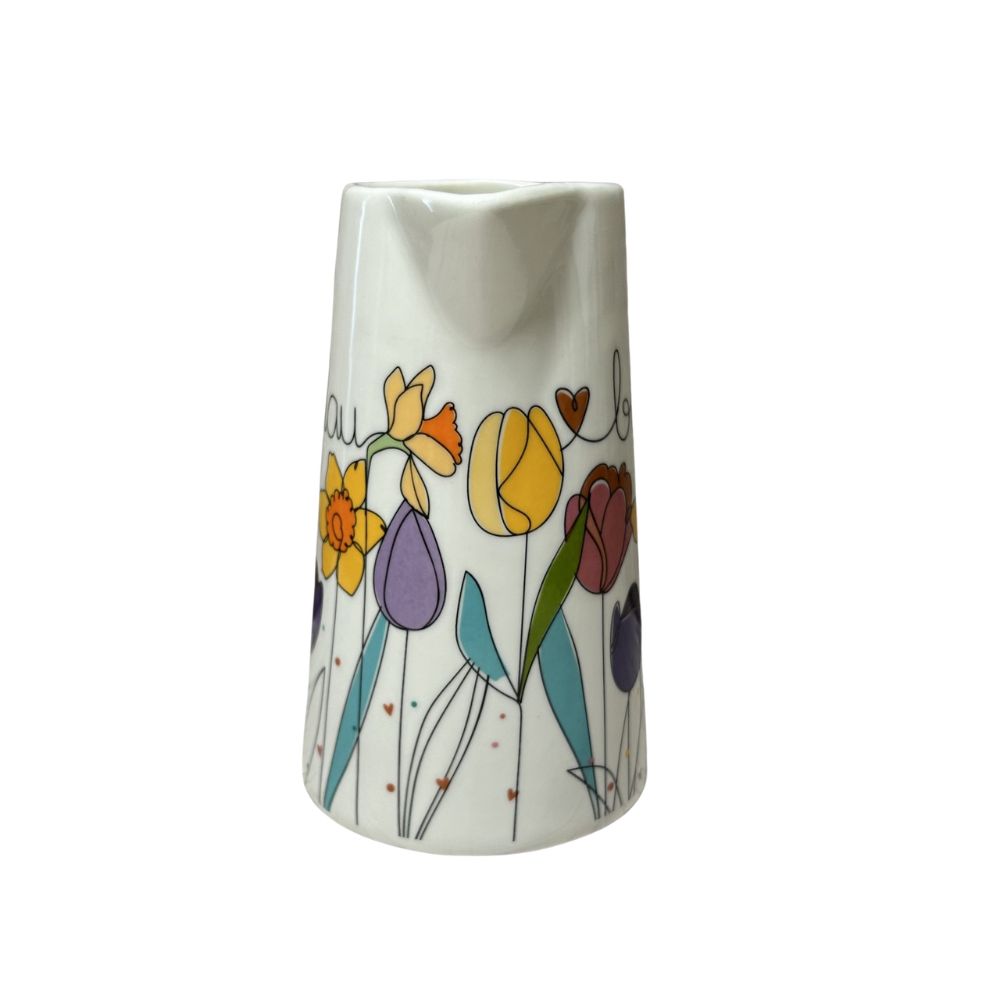 Belly Button Bauble 'Blodau' Daffodils & Tulips Large Jug