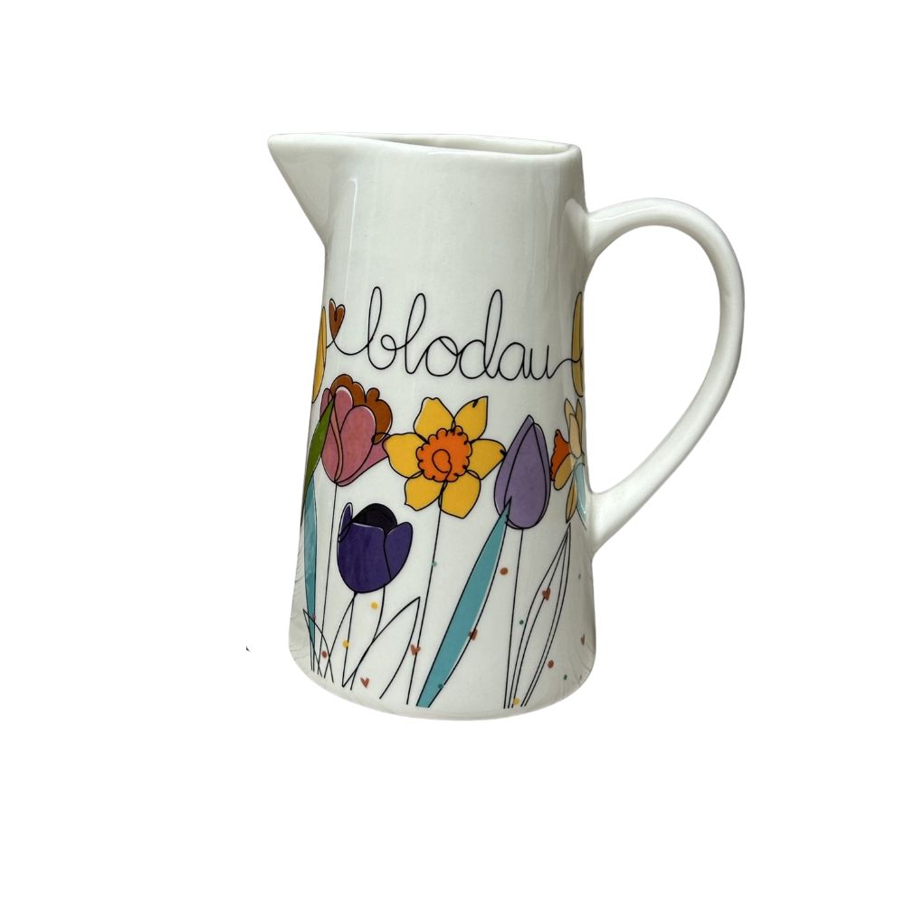 Belly Button Bauble 'Blodau' Daffodils & Tulips Large Jug