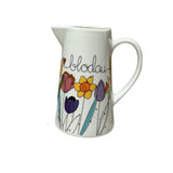 Belly Button Bauble 'Blodau' Daffodils & Tulips Large Jug