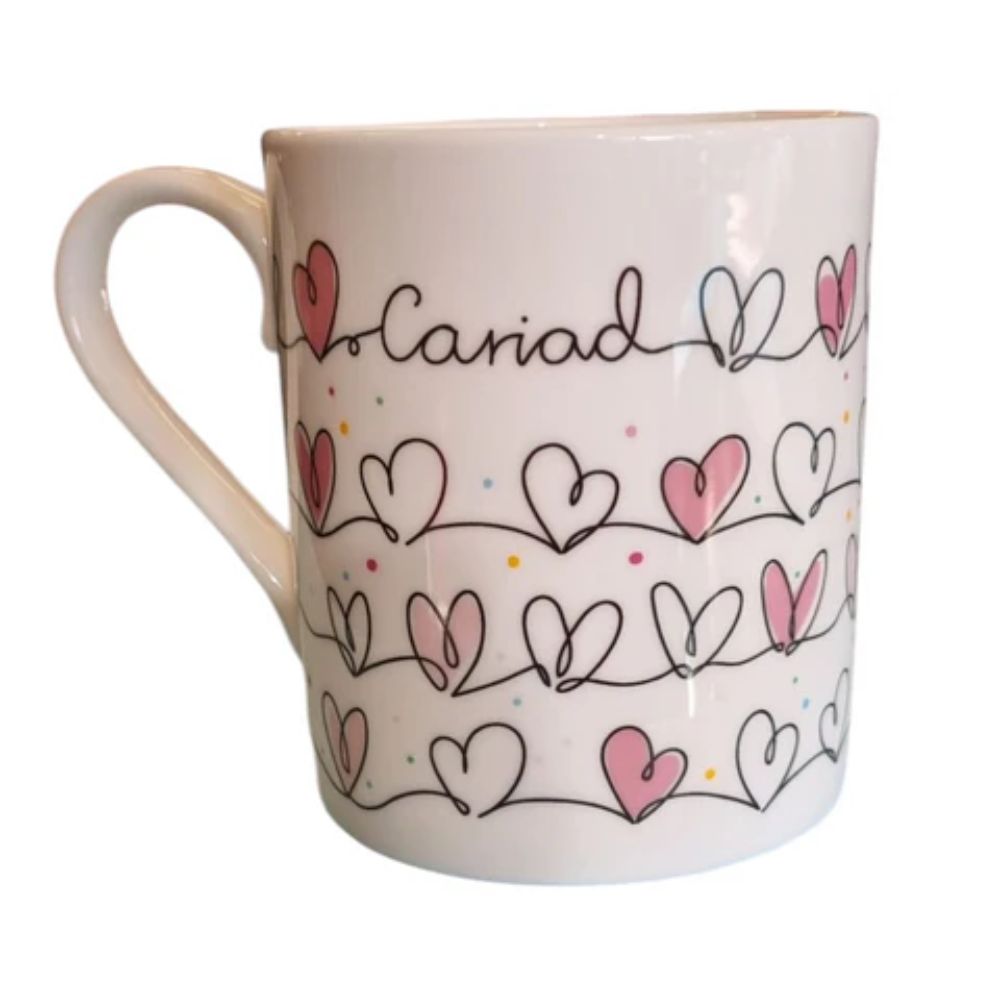 Belly Button  'Cariad' Fine Bone China Mug