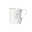 Belly Button Fine Bone China 'Cariad' Mug - Old Railway Line Garden Centre