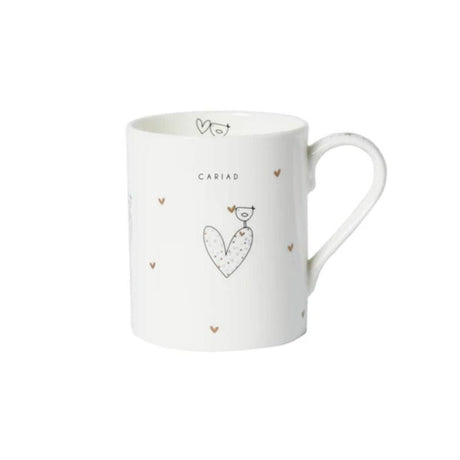 Belly Button Fine Bone China 'Cariad' Mug - Old Railway Line Garden Centre