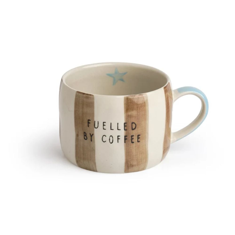 Belly Button Fuelled by Coffee Stoneware Mug