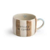 Belly Button Fuelled by Coffee Stoneware Mug