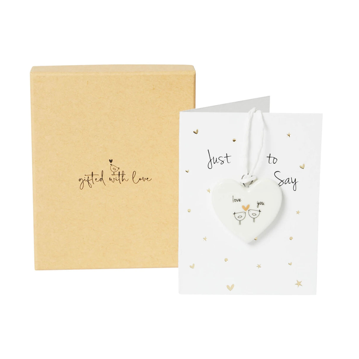 Belly Button Love You Ceramic Hanging Decoration