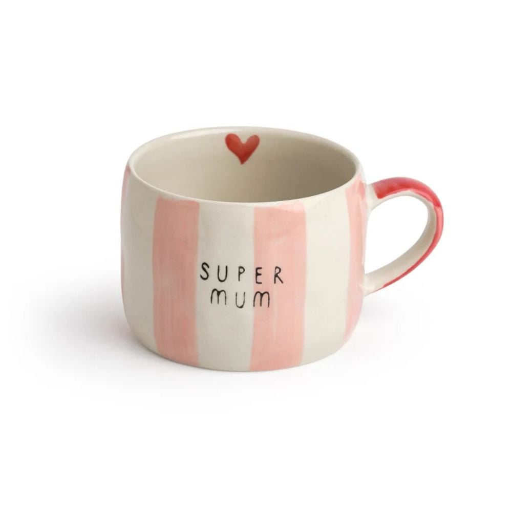 Belly Button Super Mum Stoneware Mug