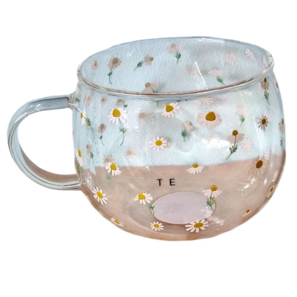 Belly Button 'Te' Chamomile Welsh Glass Mug