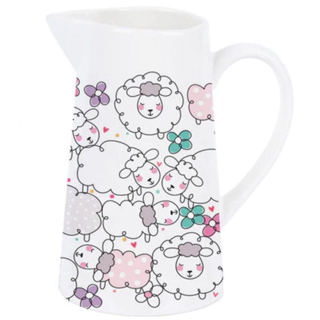 Belly Button Welsh Blodau Sheep Large Jug - Old Railway Line Garden Centre