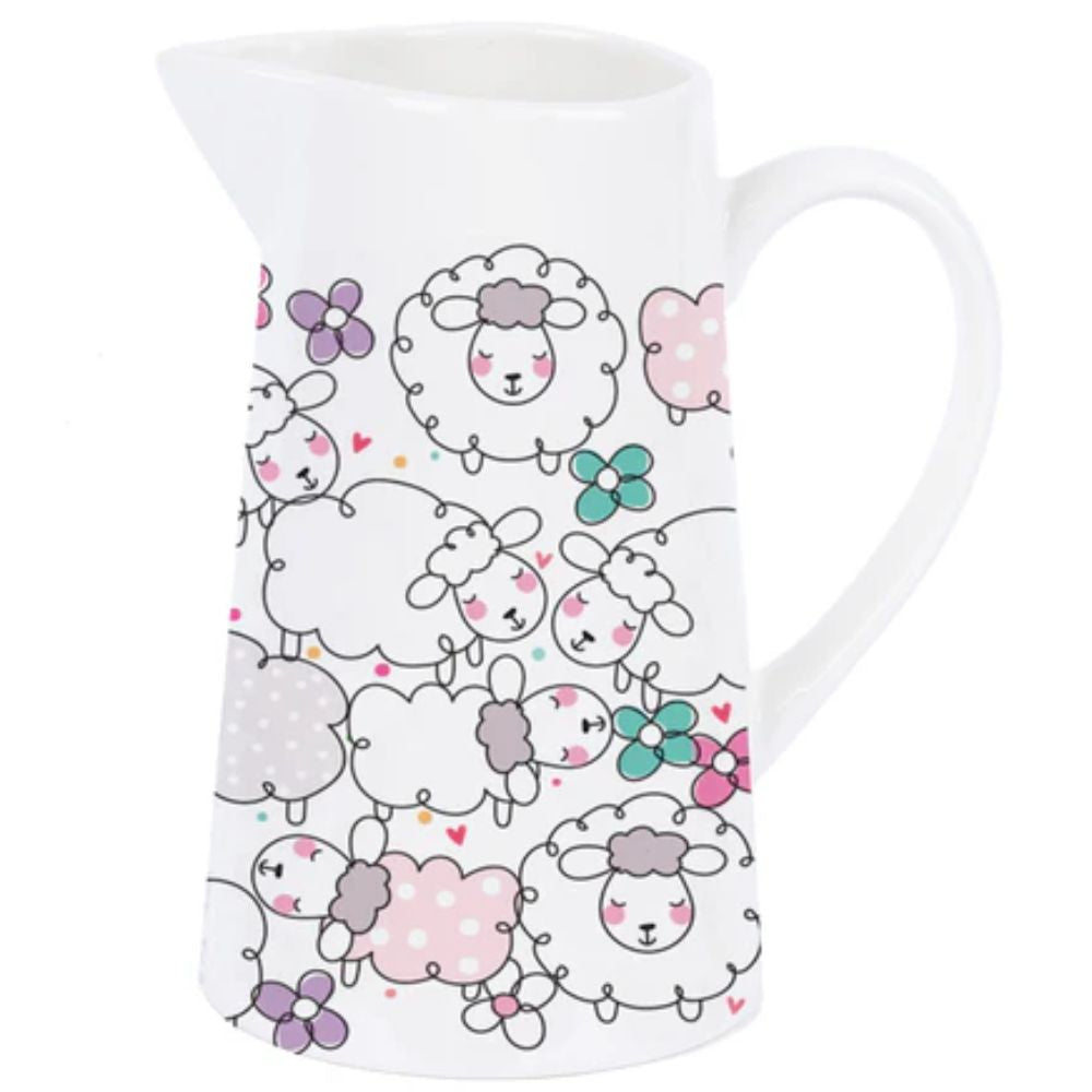 Belly Button Welsh Blodau Sheep Large Jug