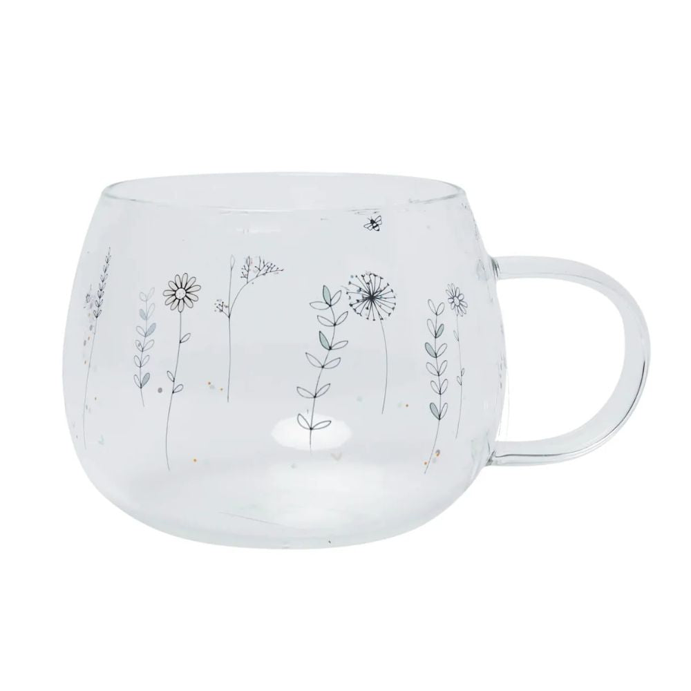 Bellybutton Signature Wildflowers Glass Mug