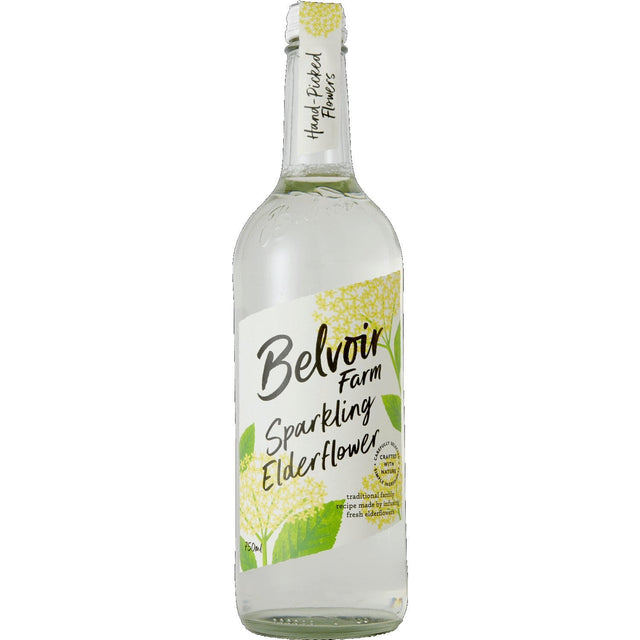 Belvoir Farm 750ml Sparkling Elderflower Pressé - Old Railway Line Garden Centre