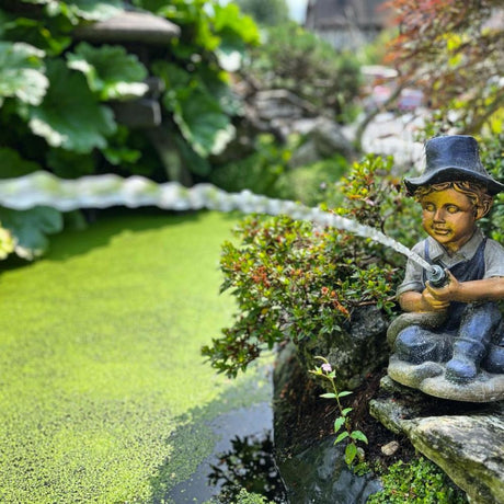 Bermuda 36cm Boy with Hose Pond Ornament