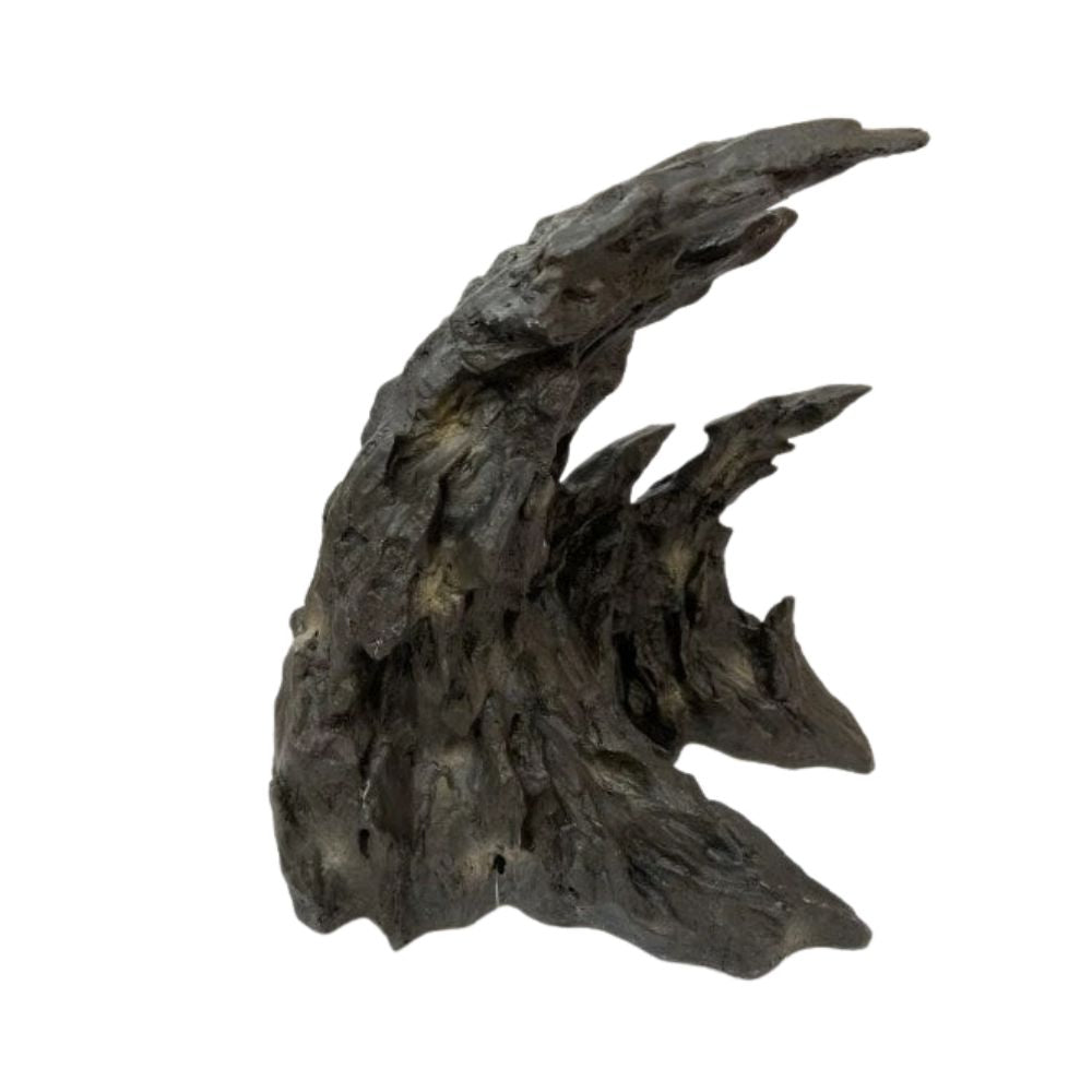 Betta 24cm Brown Wave Rock Aquarium Ornament