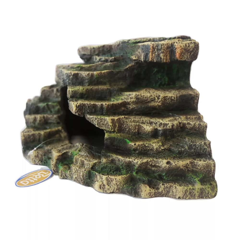 Betta Choice 18cm Stone Stairway Corner Piece Aquarium Ornament