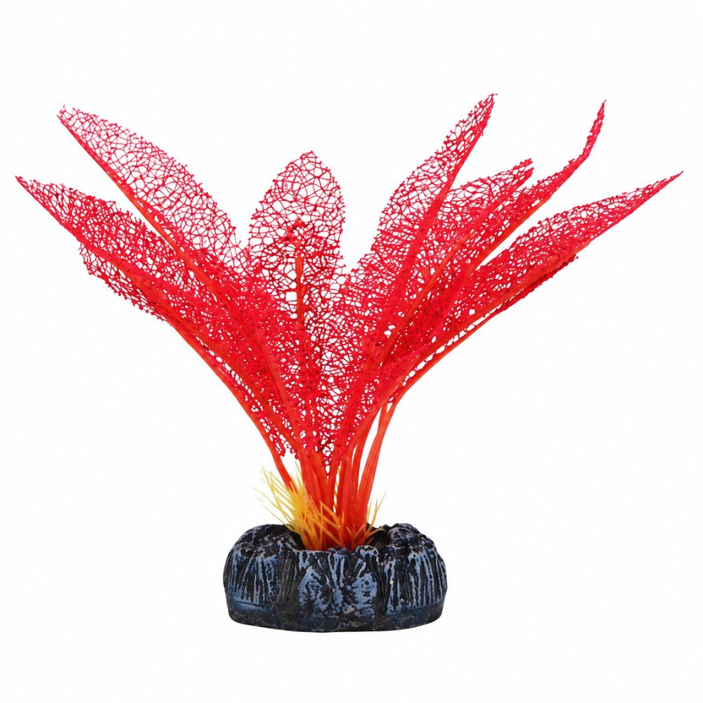 Betta Choice 20cm Red Lace Silk Plant - PP561