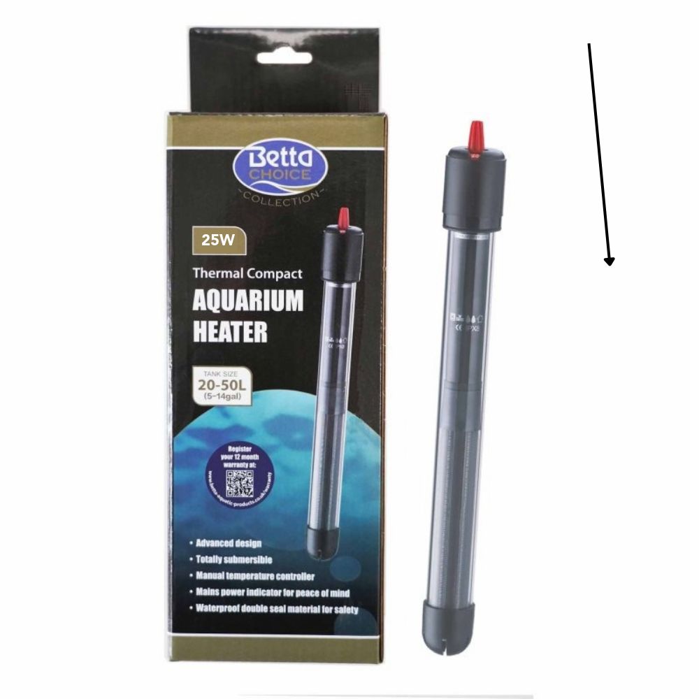 Betta Choice 25w Compact Aquarium Heater