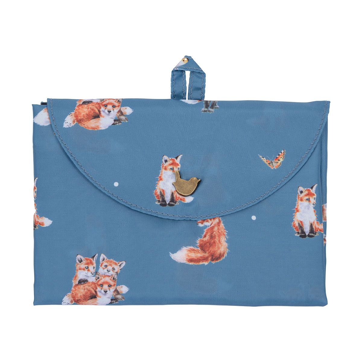 Wrendale 43cm 'Born to be Wild' fox Foldable Shopping Bag