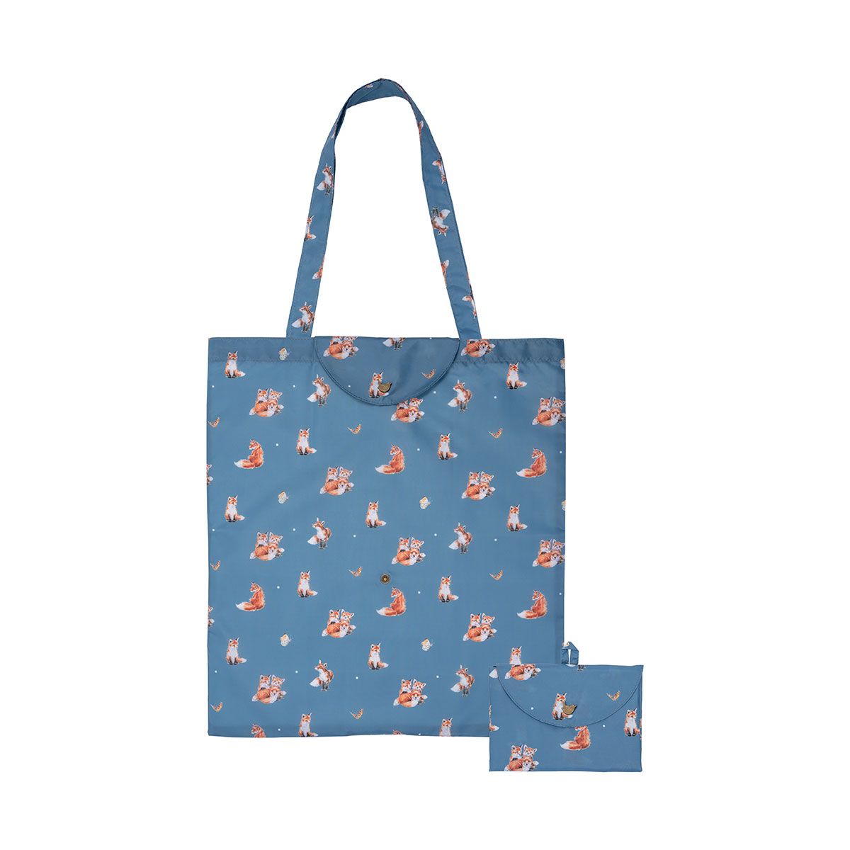 Wrendale 43cm 'Born to be Wild' fox Foldable Shopping Bag