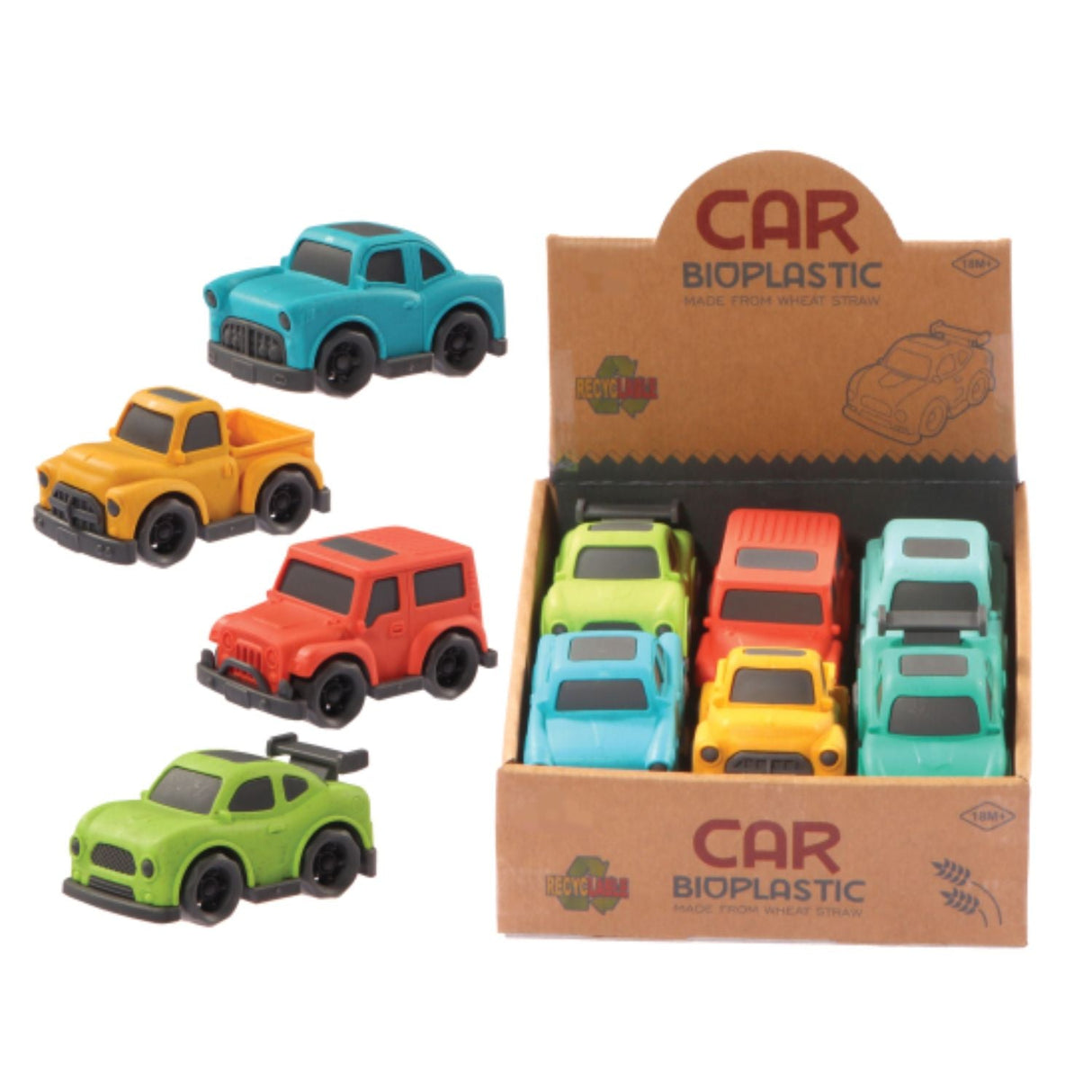 Bioplastic Cars (Choice of 4) - Old Railway Line Garden Centre