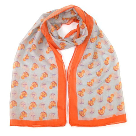 Black Ginger 180cm Aperol Spritz Scarf - Old Railway Line Garden Centre