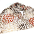 Black Ginger 180cm Flower Burst Scarf - Natural - Old Railway Line Garden Centre