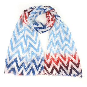 Black Ginger 180cm The Scarf Giraffe Blue Zig Zag - Old Railway Line Garden Centre