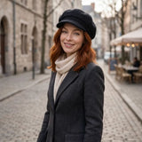 Black Ginger Baker Boy Hat - Black
