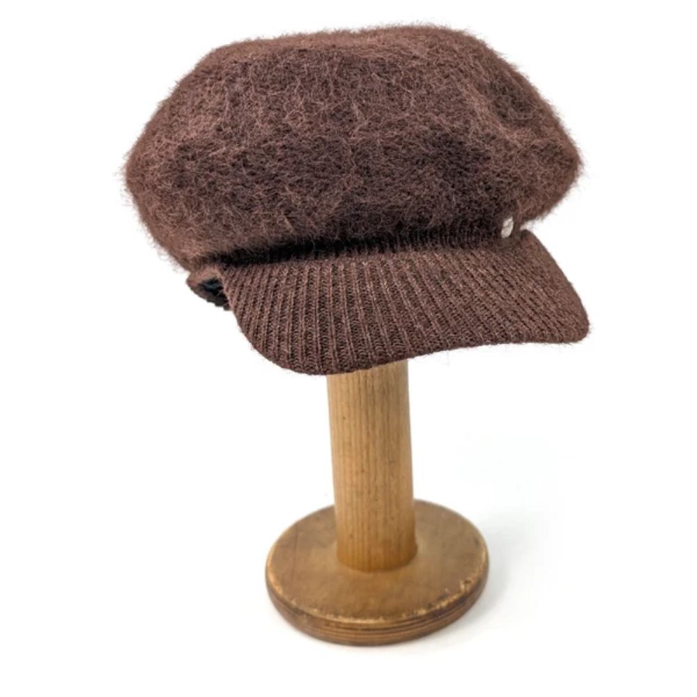 Black Ginger Baker Boy Hat - Chocolate Brown