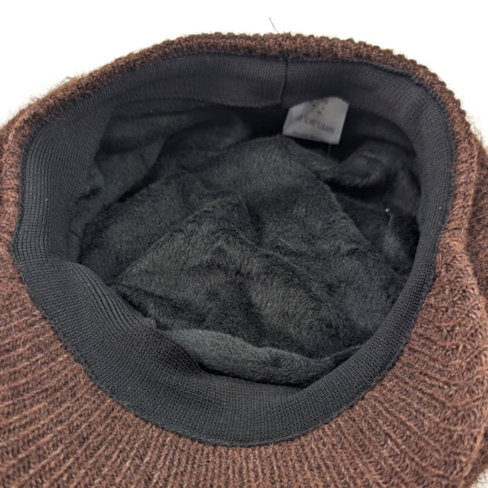 Black Ginger Baker Boy Hat - Chocolate Brown