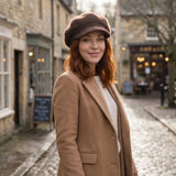 Black Ginger Baker Boy Hat - Chocolate Brown