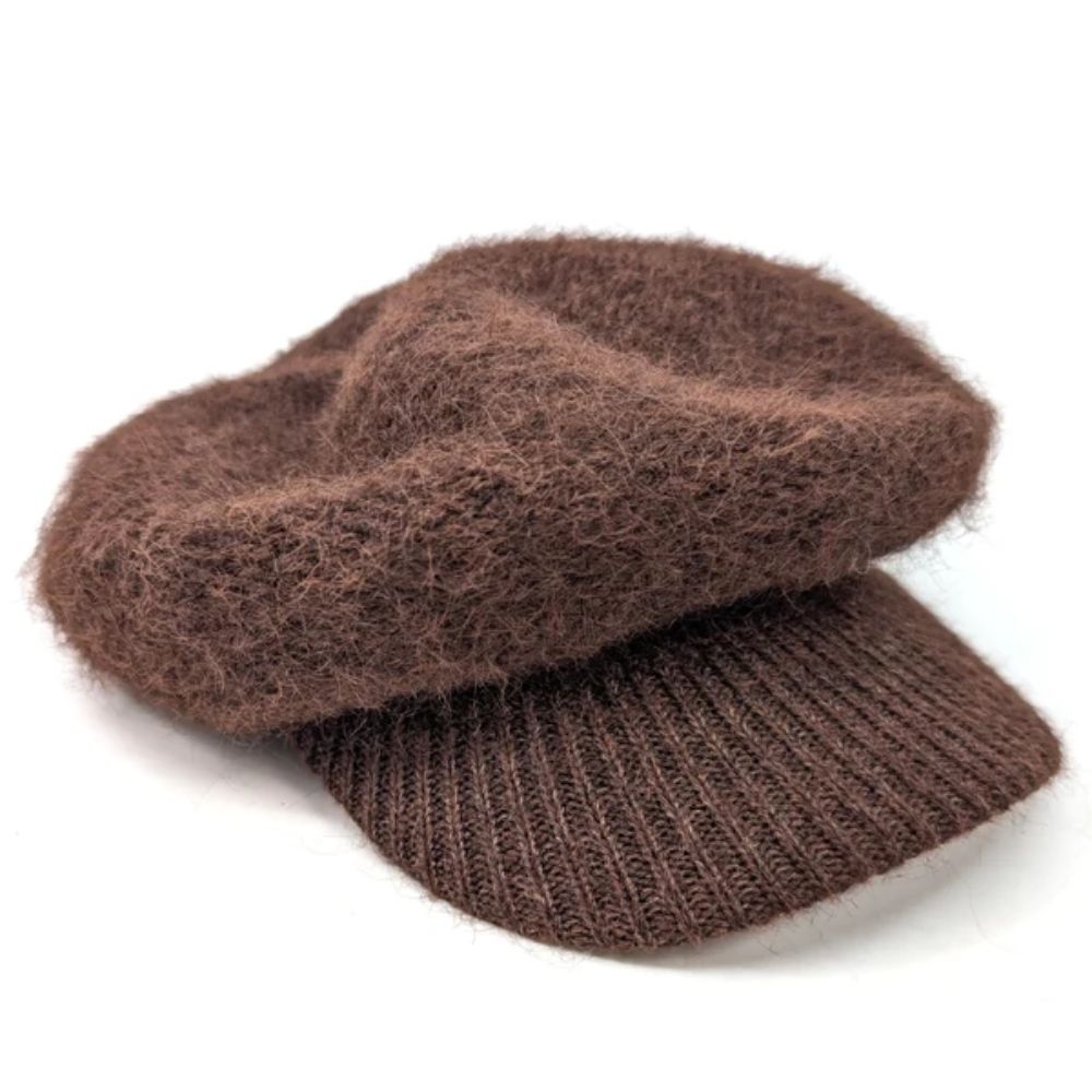 Black Ginger Baker Boy Hat - Chocolate Brown