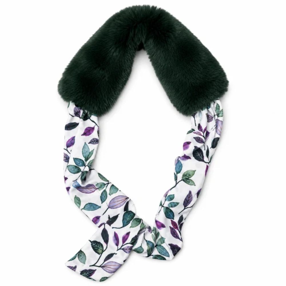 Black Ginger Bela Bela - Faux Fur Collar with Scarf Tie - Love Them and Leaf Them (Exclusive Design)