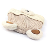 Black Ginger Bertie the Bear Hat (1-4yrs) - Cream
