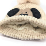 Black Ginger Drew the Dog Hat (4-8yrs) - Cream