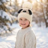 Black Ginger Drew the Dog Hat (4-8yrs) - Cream