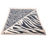Black Ginger Erreka - Soft Square Scarf (90x90cm) - Black Animal Print