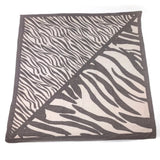 Black Ginger Erreka - Soft Square Scarf (90x90cm) - Chocolate Animal Print
