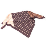 Black Ginger Erreka - Soft Square Scarf (90x90cm) - Wine Red Polka Dots