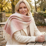 Black Ginger Grace - Super Thick Pale Scarf (40x190cm) - Heavenly Pink