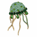Black Ginger Brooch, Hat & Scarf Pin - Jemima the Jellyfish