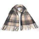 Black Ginger Kokotia - Crinkle Boxes Scarf (60x180cm) - Neutrals