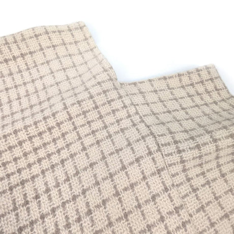 Black Ginger Laxia - Check Tasseled Poncho - Cream/Brown