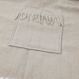 Black Ginger Macha - Shawl/Scarf with Pockets (65x180cm) - Cream