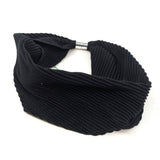 Black Ginger Magnetic Scarf - Petra - Black
